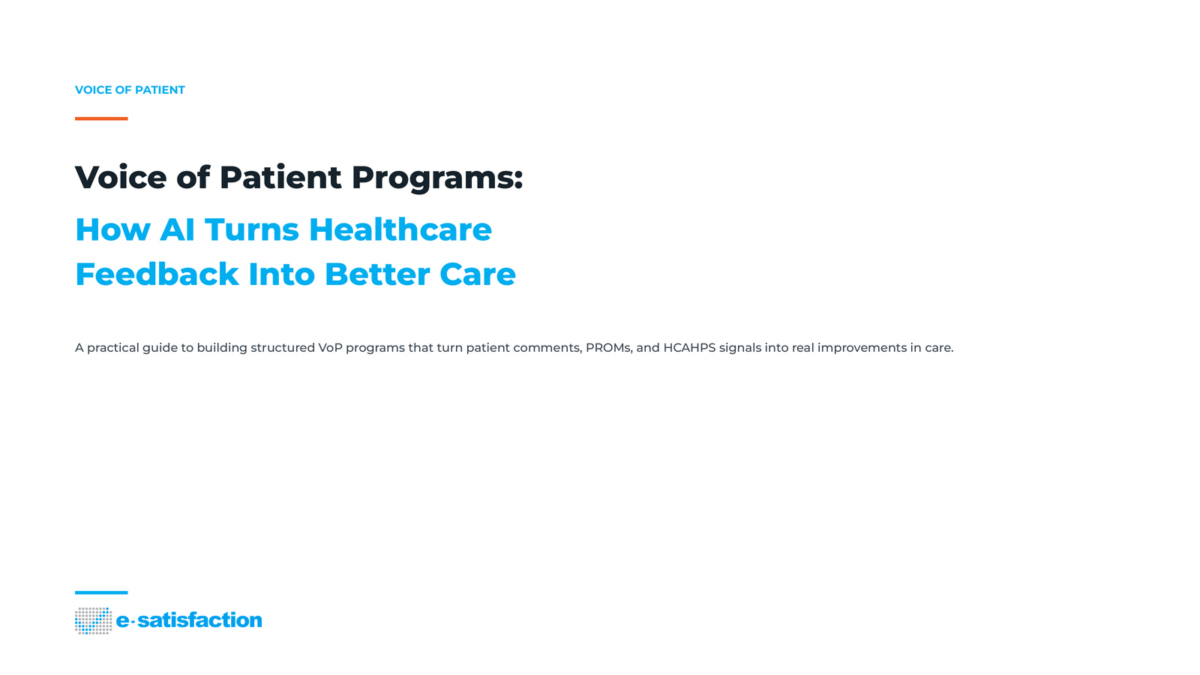 Voice of Patient Programs: How AI Turns Healthcare Feedback Into Better Care