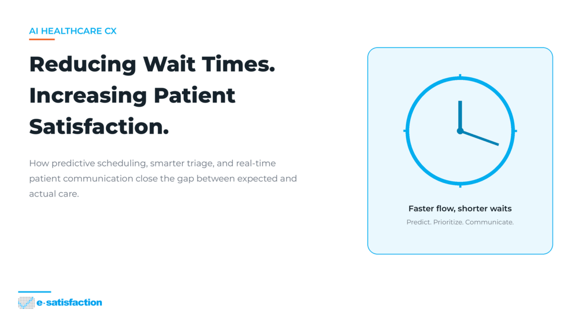 AI Healthcare CX: Reducing Wait Times and Increasing Patient Satisfaction